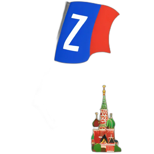 kremlin with a z sign flag emoji