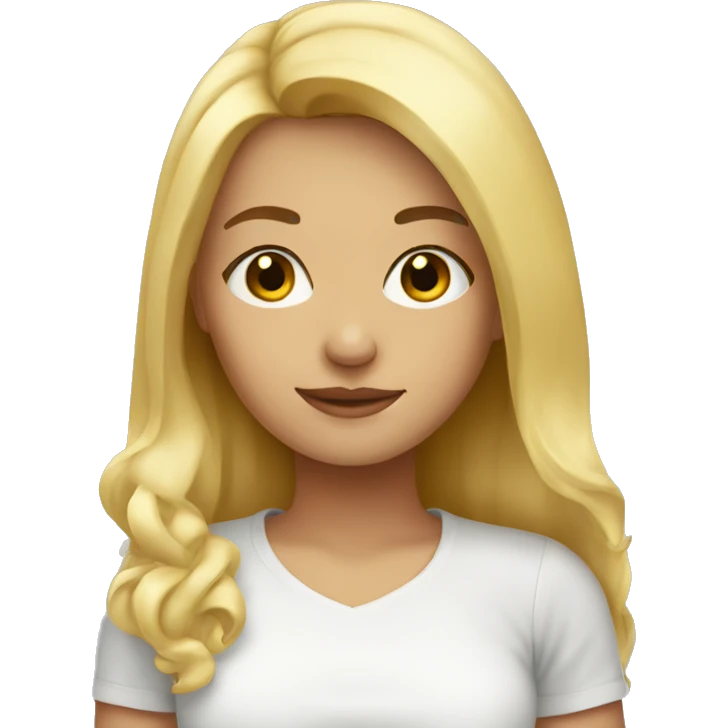 Blonde girl  emoji