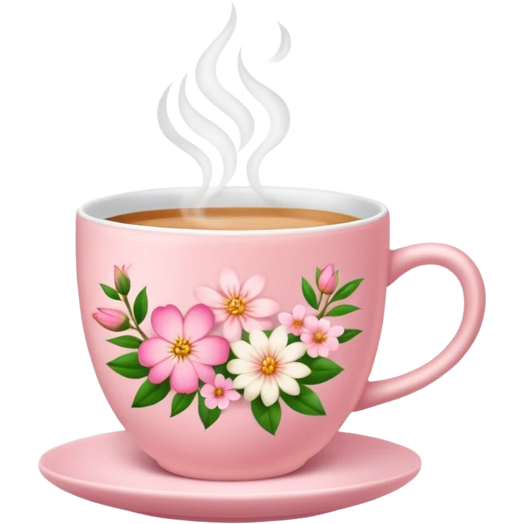 chai in a light pink cup emoji