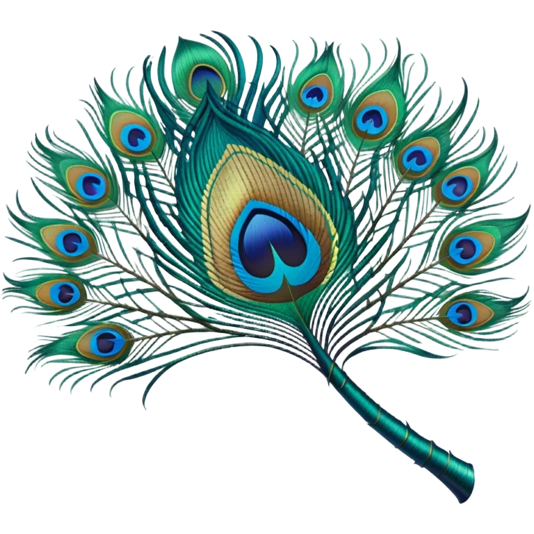 Peacock feather emoji