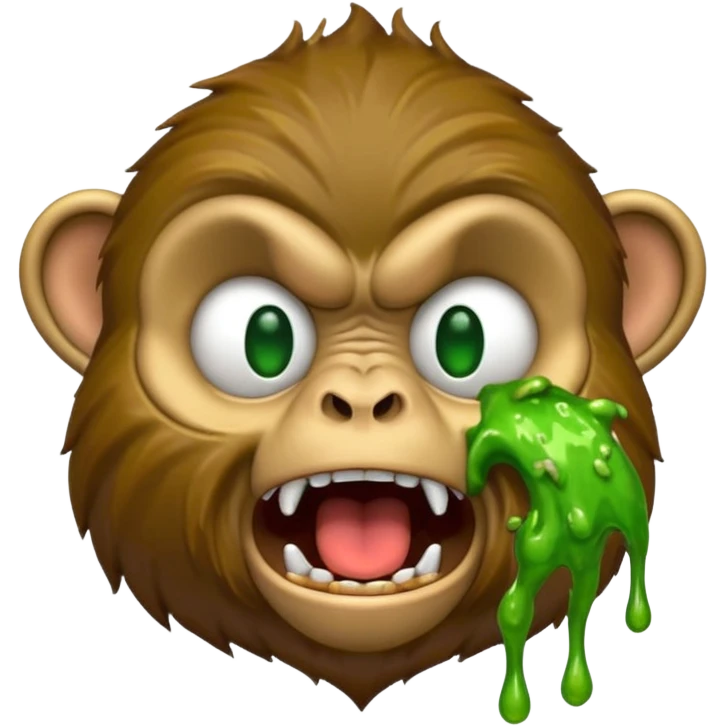 Puking Monkey emoji
