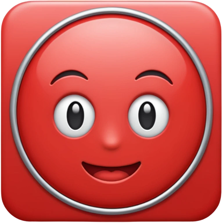 red nought emoji