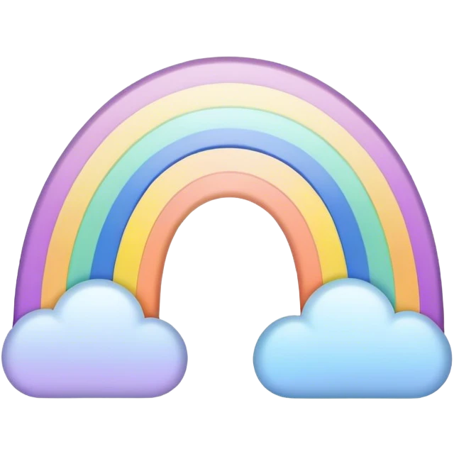 Pastel rainbow  emoji