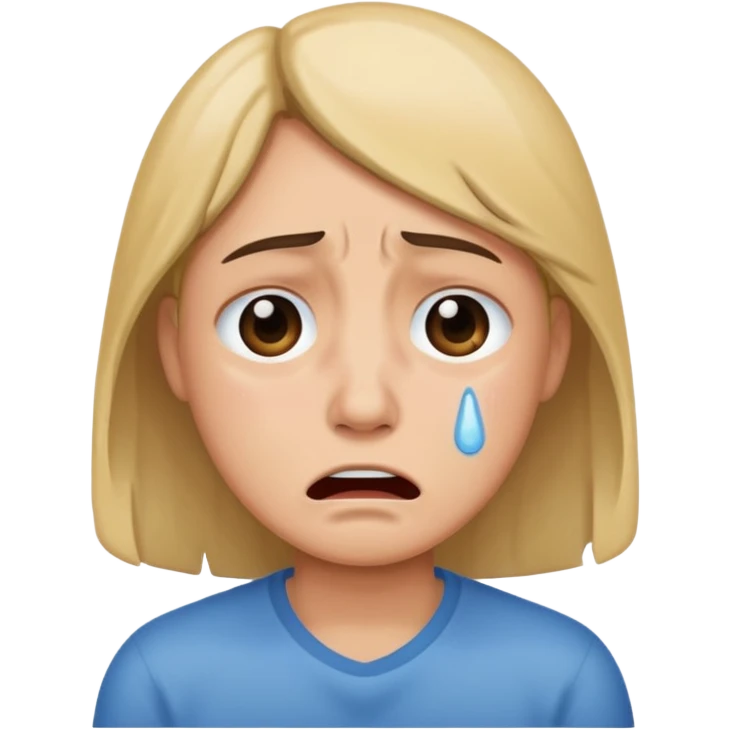 Crying and empty  emoji