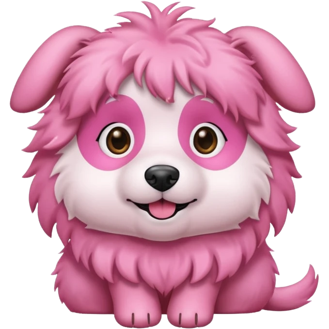 Pink dog
 emoji