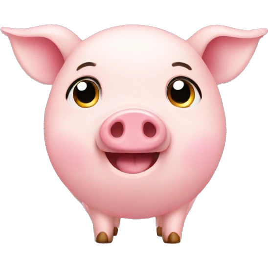 Cute piggy emoji