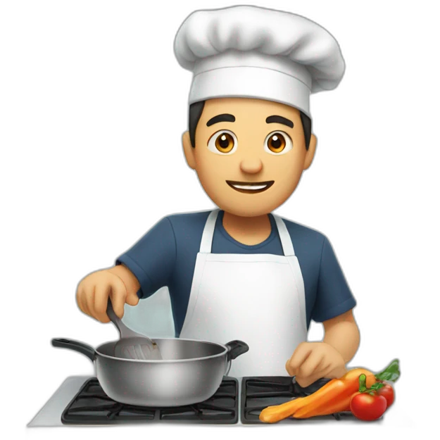 man cooking emoji