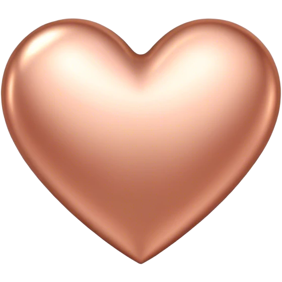 rose gold heart emoji