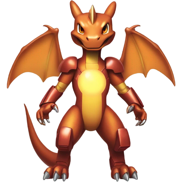 Charizard as iron man emoji