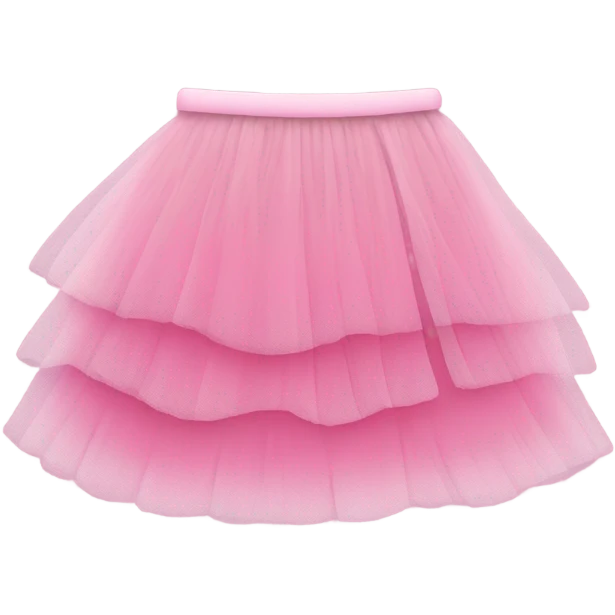 Pink tulle skirt emoji