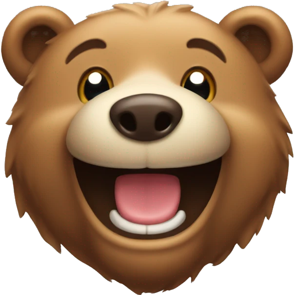Happy bear emoji
