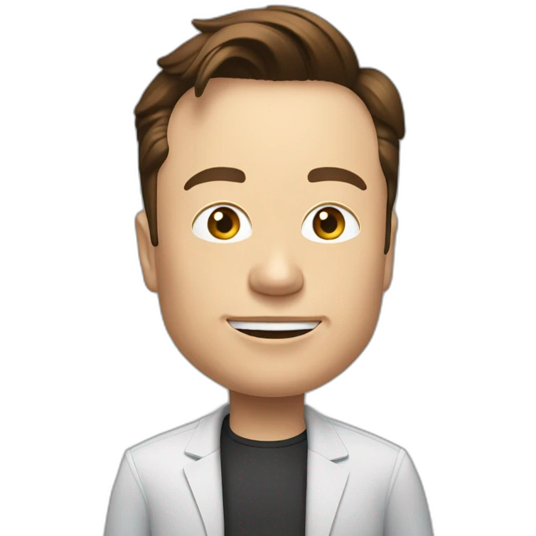 Elon Musk qui joue au foot emoji