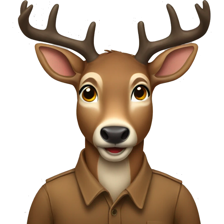 male deer (buck) emoji