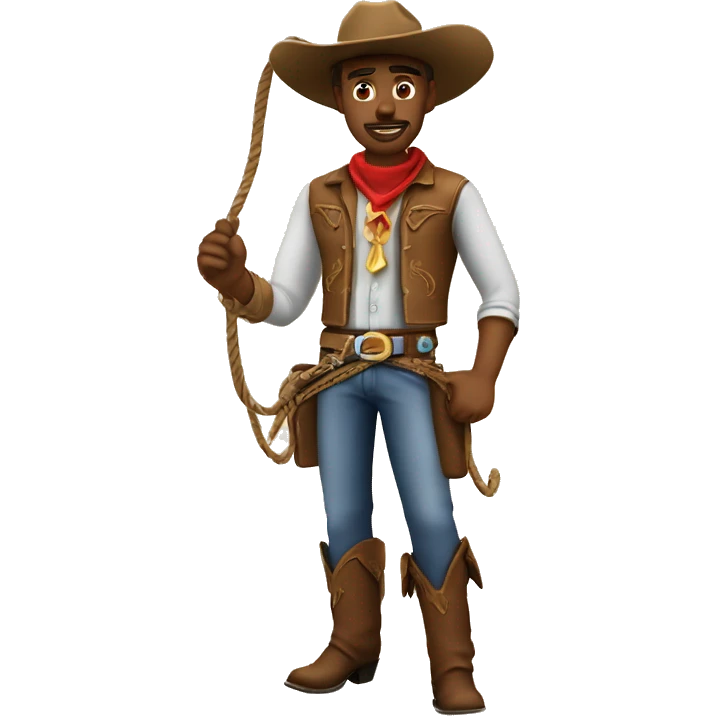 Cowboy with lasso ￼ emoji
