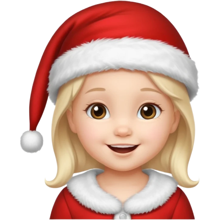 christmas girl but her apperance is like baby, pretty emoji