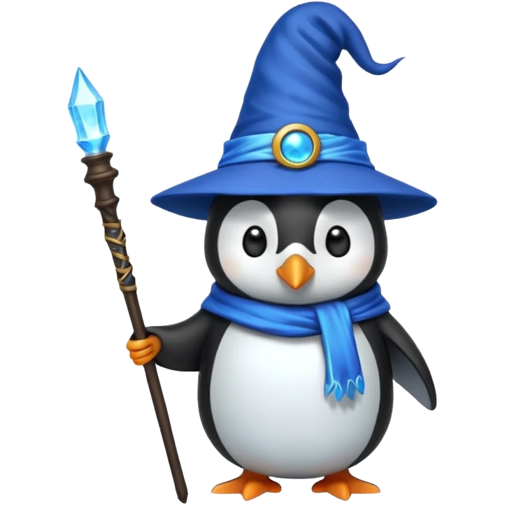 Penguin Wizard emoji
