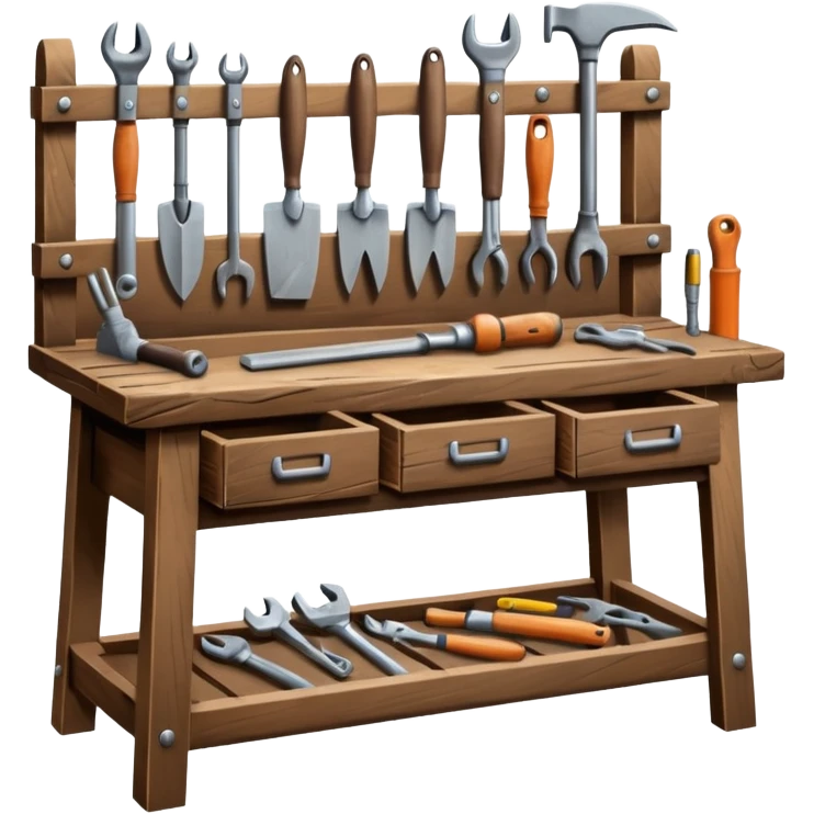 Wooden Tool Bench emoji