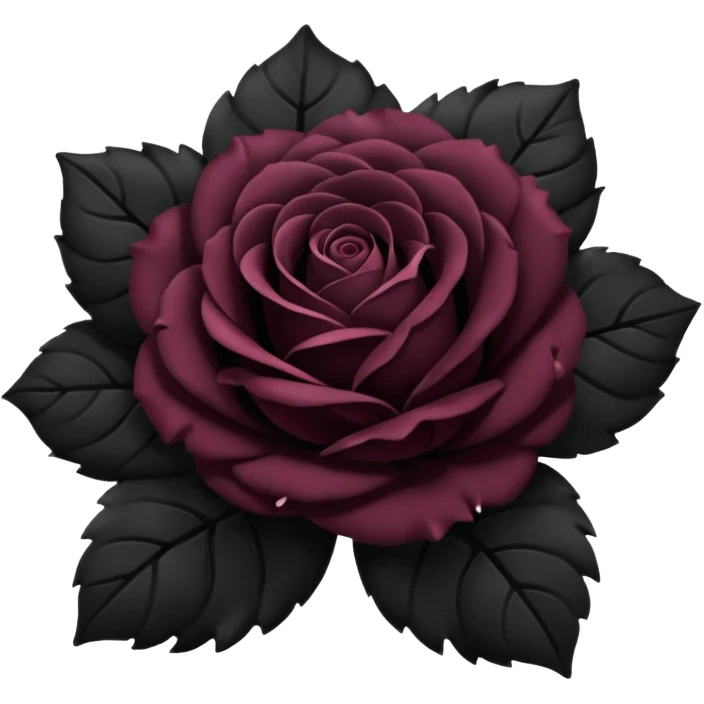 Rosa negra emoji