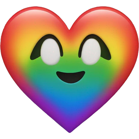 Rainbow heart emoji