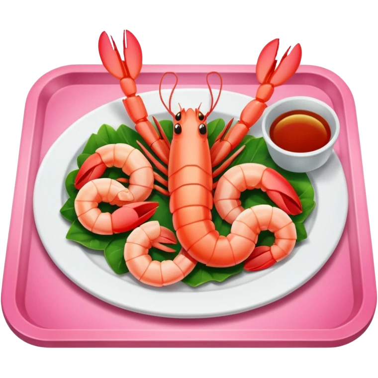 Shrimp on an airplane emoji