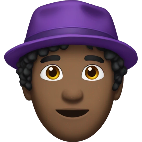 William afton black hair purple hat emoji
