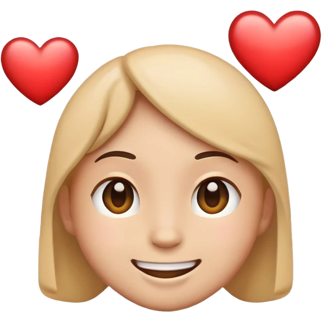 Give me a Say emoji with heart in the head emoji