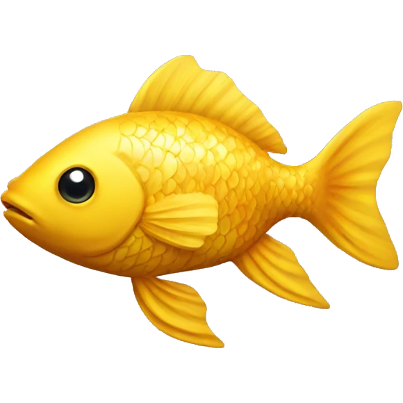 Golden Fish, yellow emoji