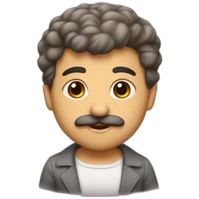 Bebê bigode emoji