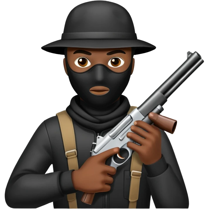 Black robber emoji