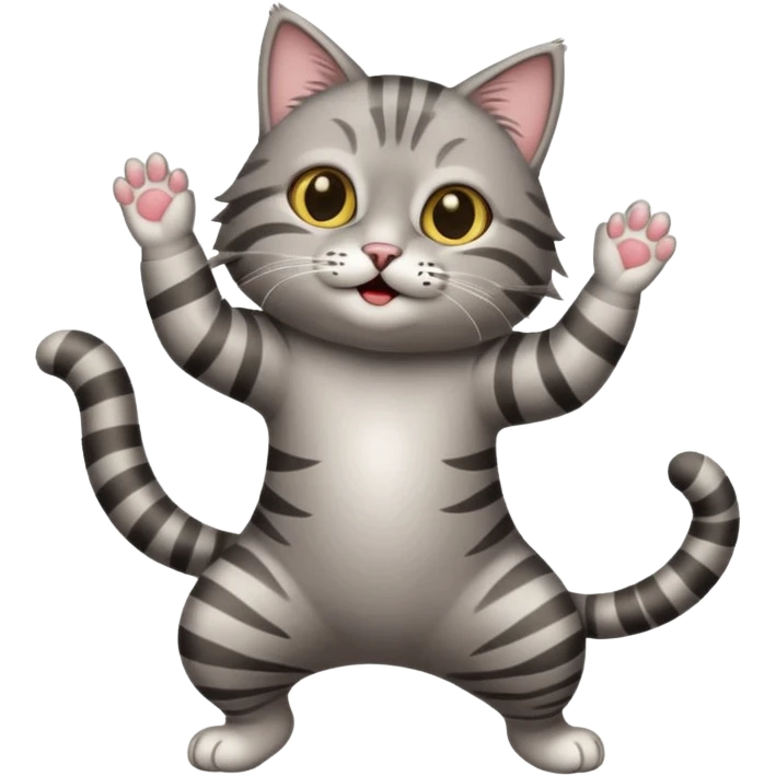 A cat doing the ay mi gatito dance(👊😺👊)  emoji