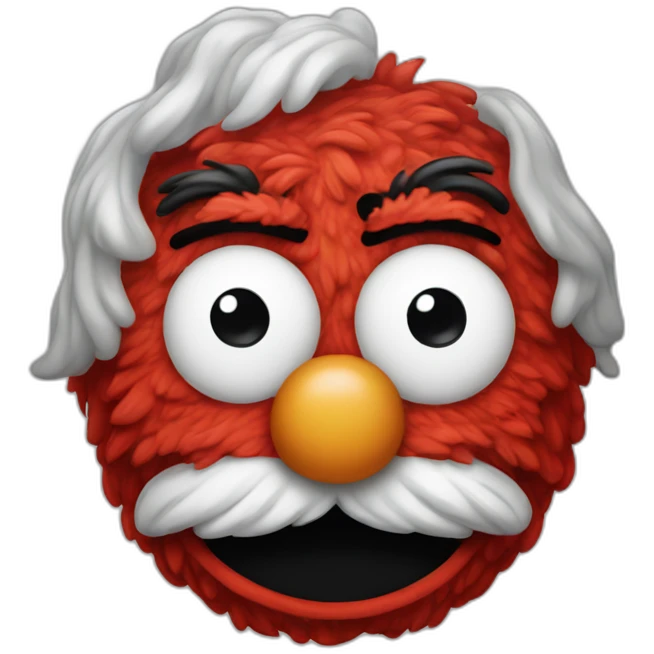 Extremely aged elmo emoji
