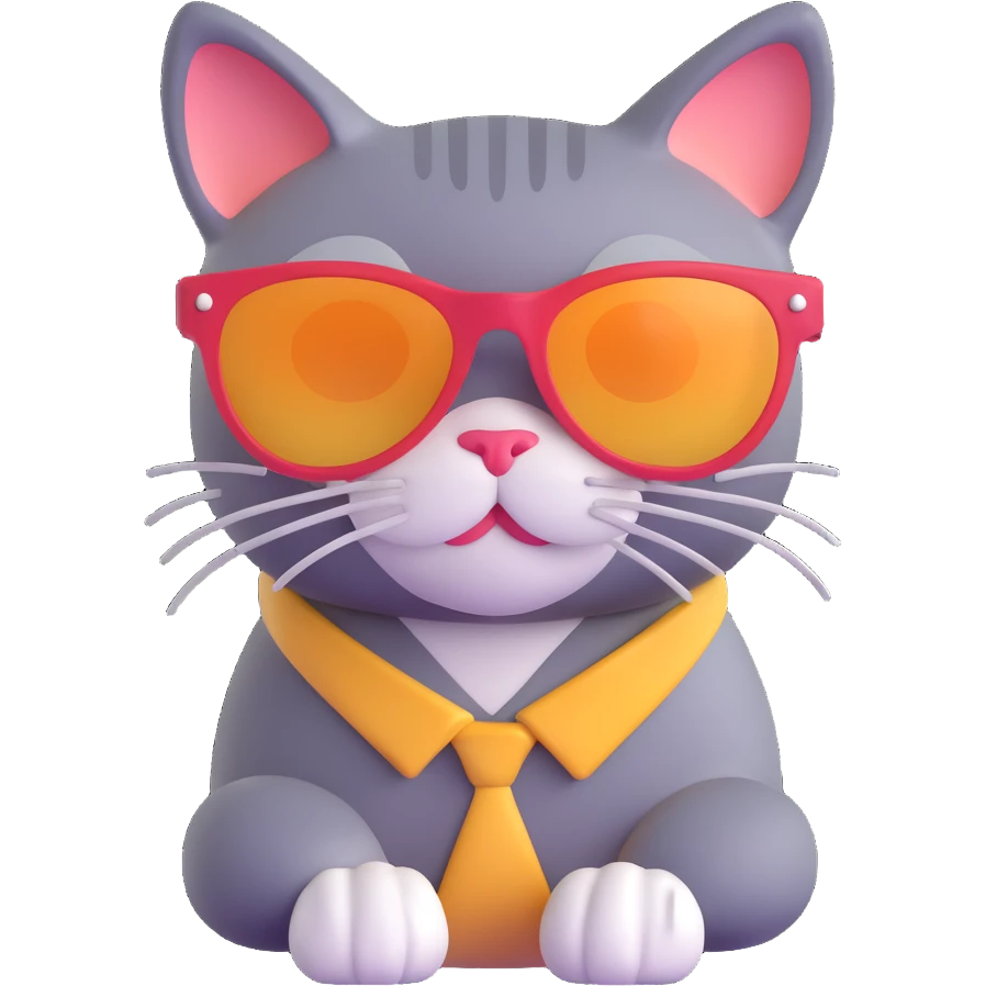 cat wearing sunglasses emoji