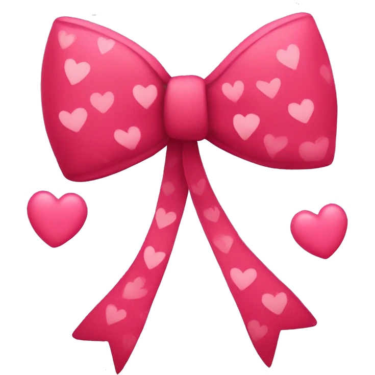 Bow with hearts  emoji
