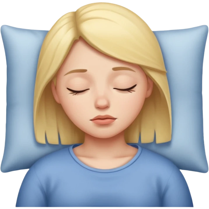 Sleepy girl emoji