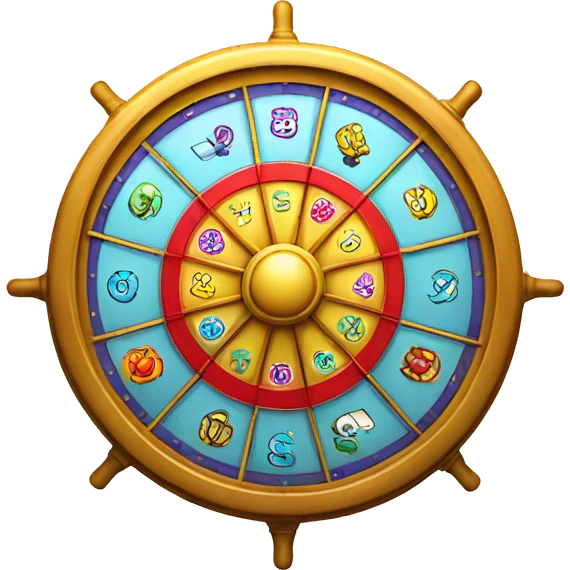 Wheel of fortune for colors simple emoji