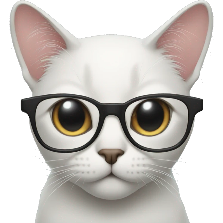 Cat with v glasses emoji