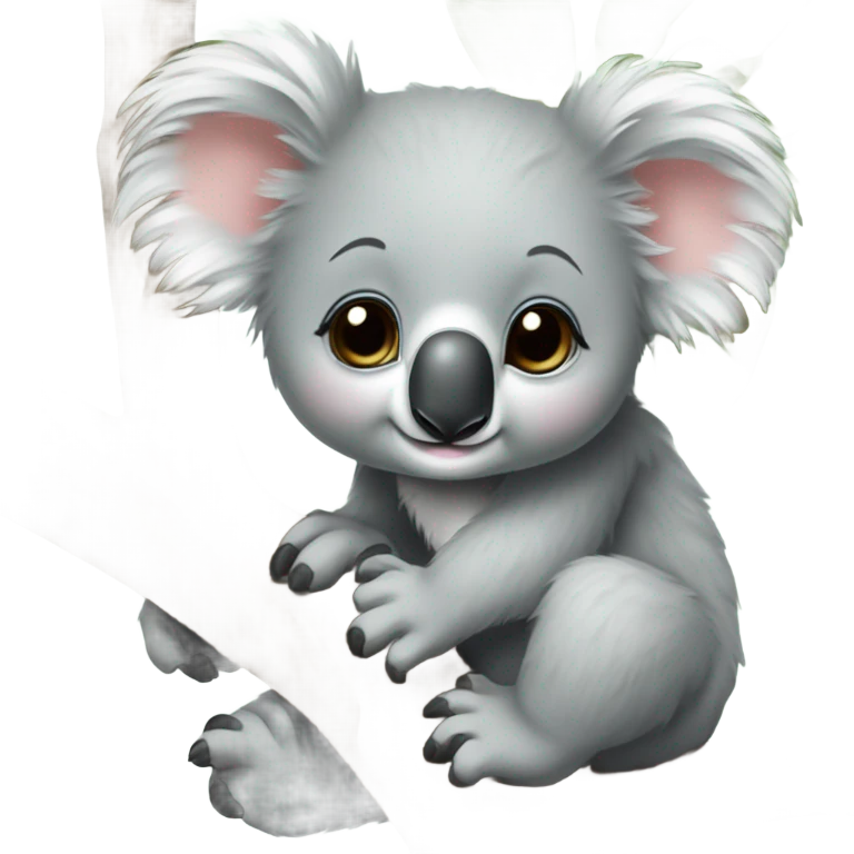 Baby girl koala  emoji