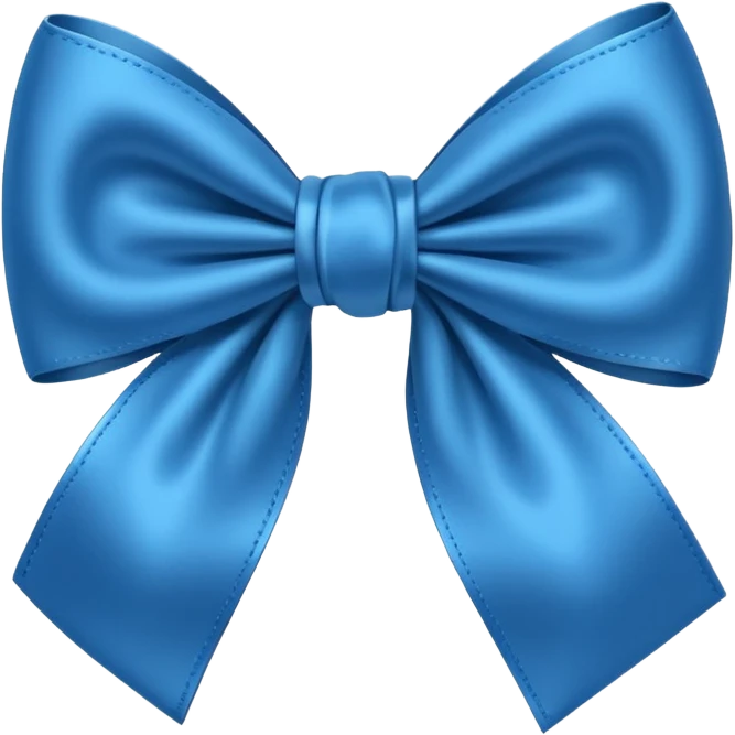 Blue bow  emoji
