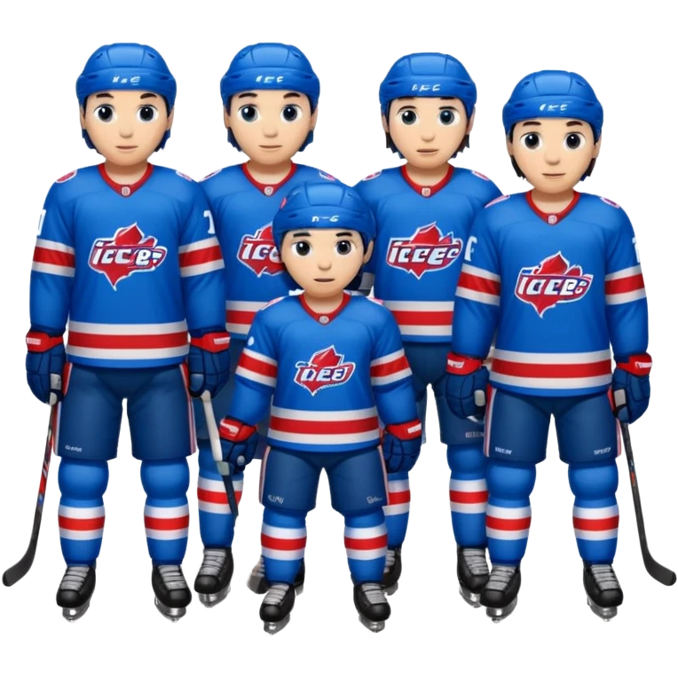 ice hockey players (#00A3E0) and red (#F9423A) emoji