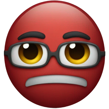 redondo rojo oscuro emoji
