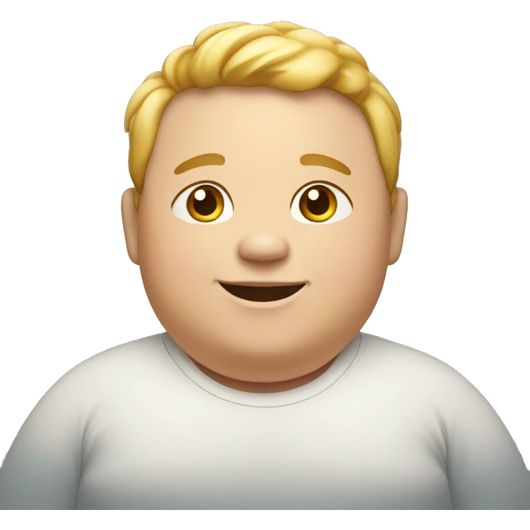 fat boy child is happy emoji