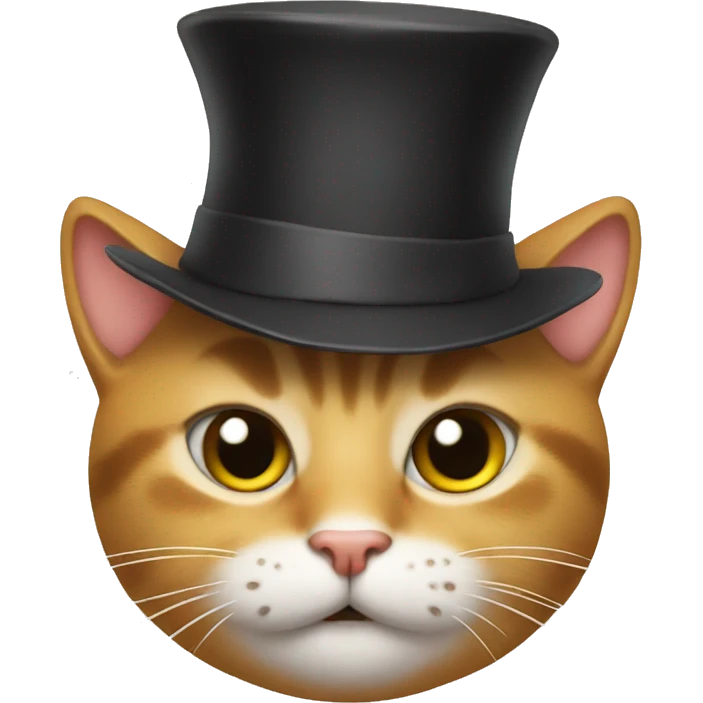 Cat and hat emoji