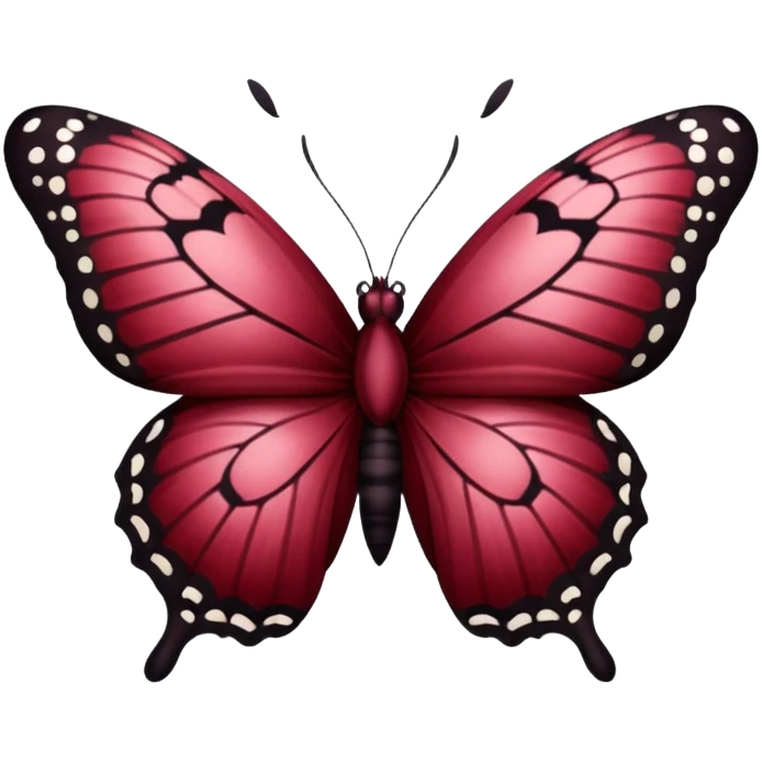 Maroon butterfly emoji