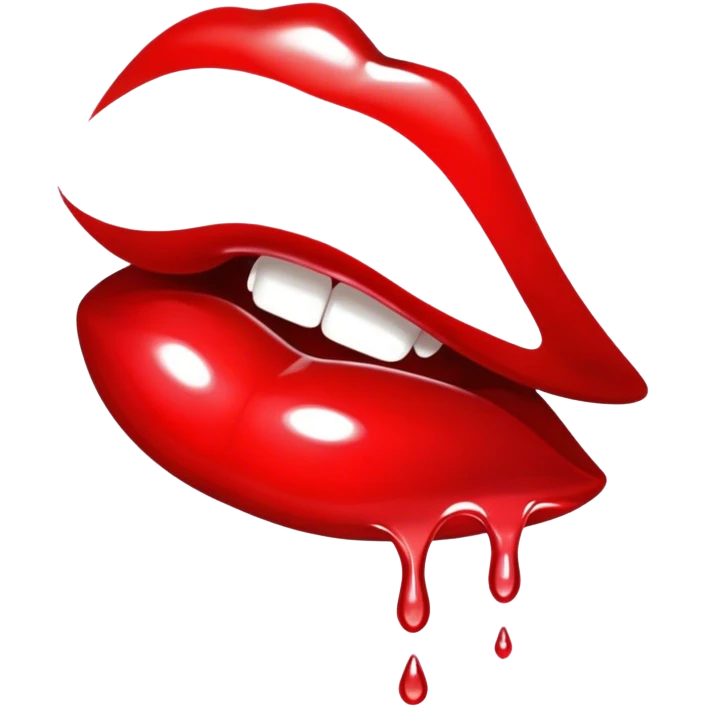 Scarlet lip gloss  emoji