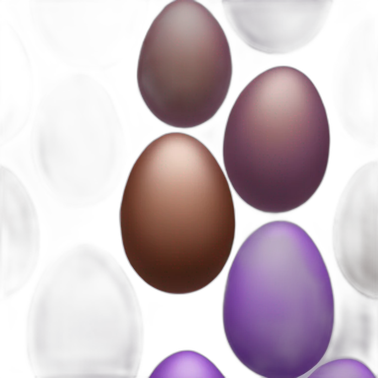 violet and brown easter egg  emoji