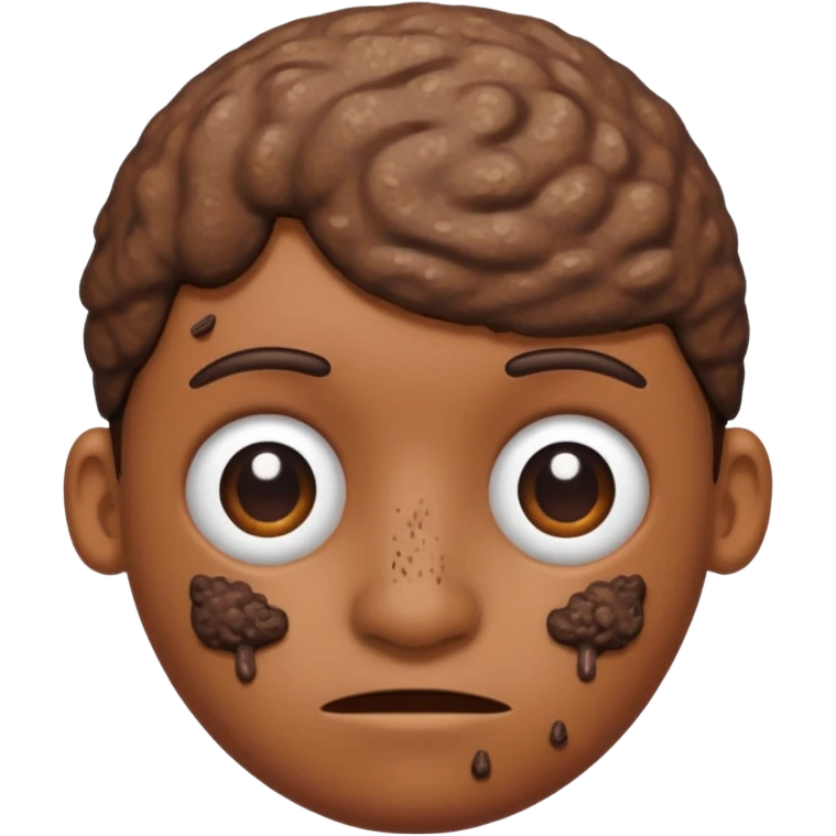 Person with poop head emoji