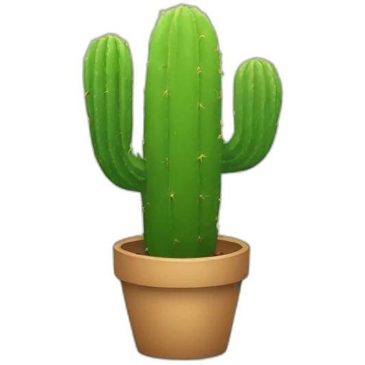 A cactus emoji