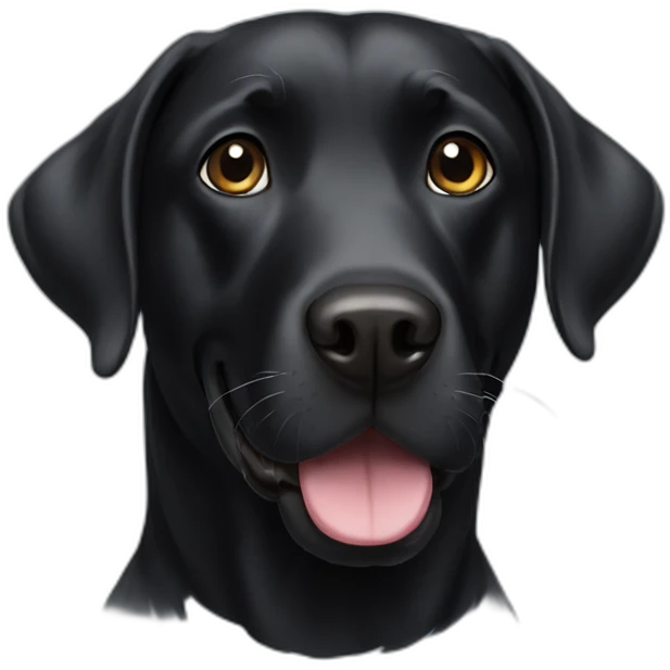 Black Labrador emoji