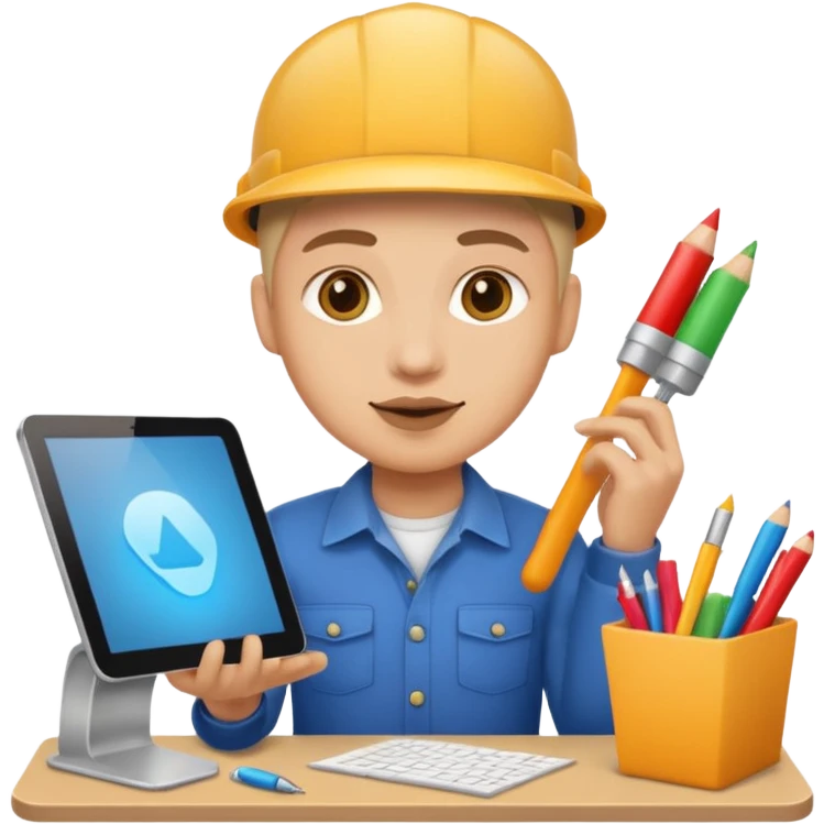 graphic designer with props

 emoji