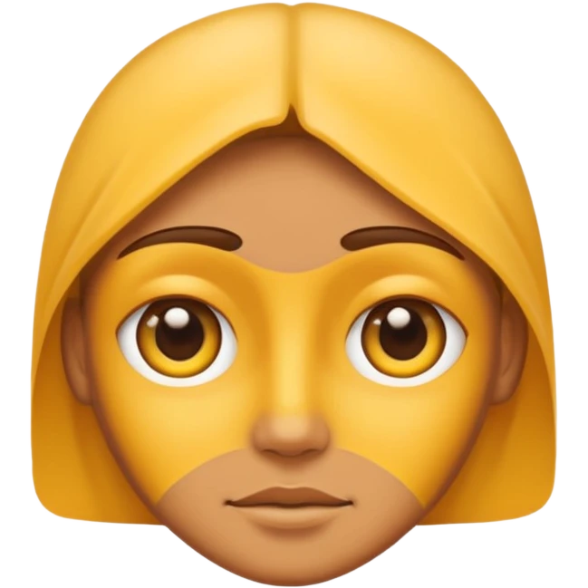 From the previous emoji I want the center above section of the head be yellow emoji